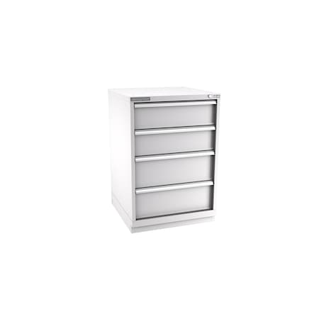 Champion Tool Storage Modular Drawer Cabinet, 4 Drawer, Light Gray, Steel, 28 in W x 28-1/2 in D x 41-3/4 in H S18000401ILCFTB-LG